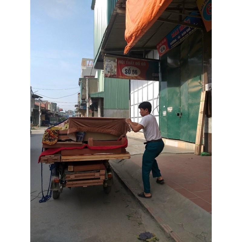 Giường gỗ sồi 2 màu