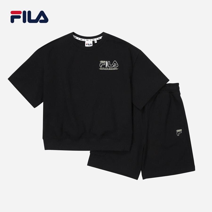 Bộ đồ thời trang trẻ em Fila In Between Season Terry - FK2FSF2201X-BLK