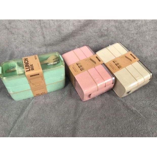 Hộp cơm lúa mạch 3 tầng mẫu mới