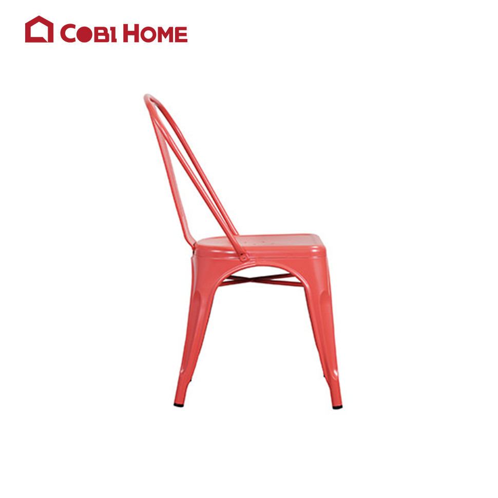 Ghế cafe tựa lưng bằng thép sơn tĩnh điện cao cấp RUDI nhiều màu 391817/391818/391819/391820/391821.NHẬP KHẨU VÀ PHÂN PHỐI CHÍNH HÃNG COBI HOME