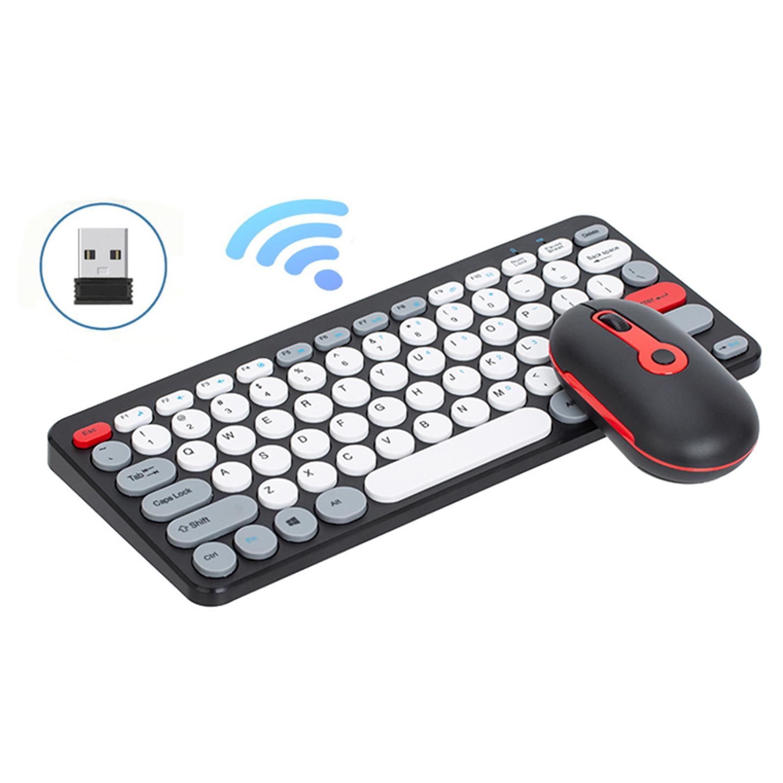 Wireless Computer Keyboard Mouse and Quiet Click for Android Tv Laptop