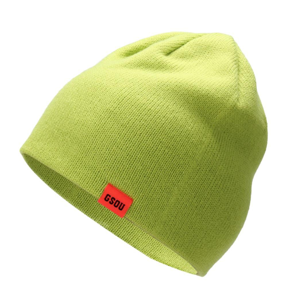 Unisex Winter Beanie Knit Hat Thick Warm Caps Solid Color Beanie Hat
