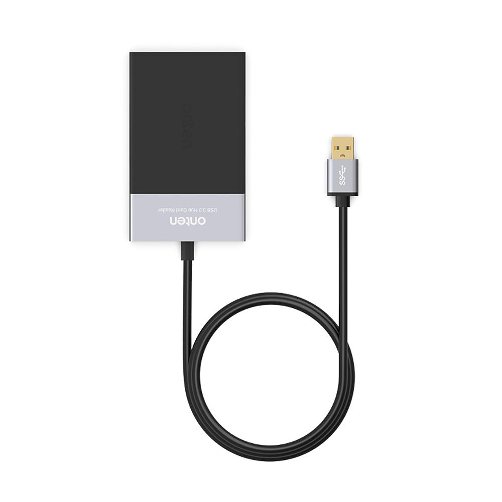 Đầu đọc đa thẻ 6 trong 1 USB 3.0 Bộ chuyển đổi USB sang USB Cắm N Play / Khe cắm thẻ TF / SD / CF / SQD / 2 * USB 3.0 Tốc độ cao