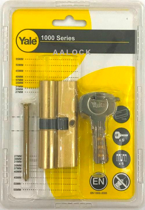 Ruột khóa cao cấp Yale 2 đầu chìa vi tính- 10-1002-3535-00-02-01