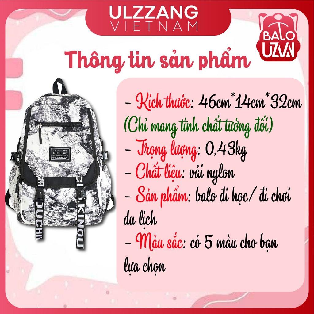 Balo đi học nam nữ ulzzang thời trang Hàn Quốc, cặp sách unisex đẹp đựng laptop hàng cao cấp