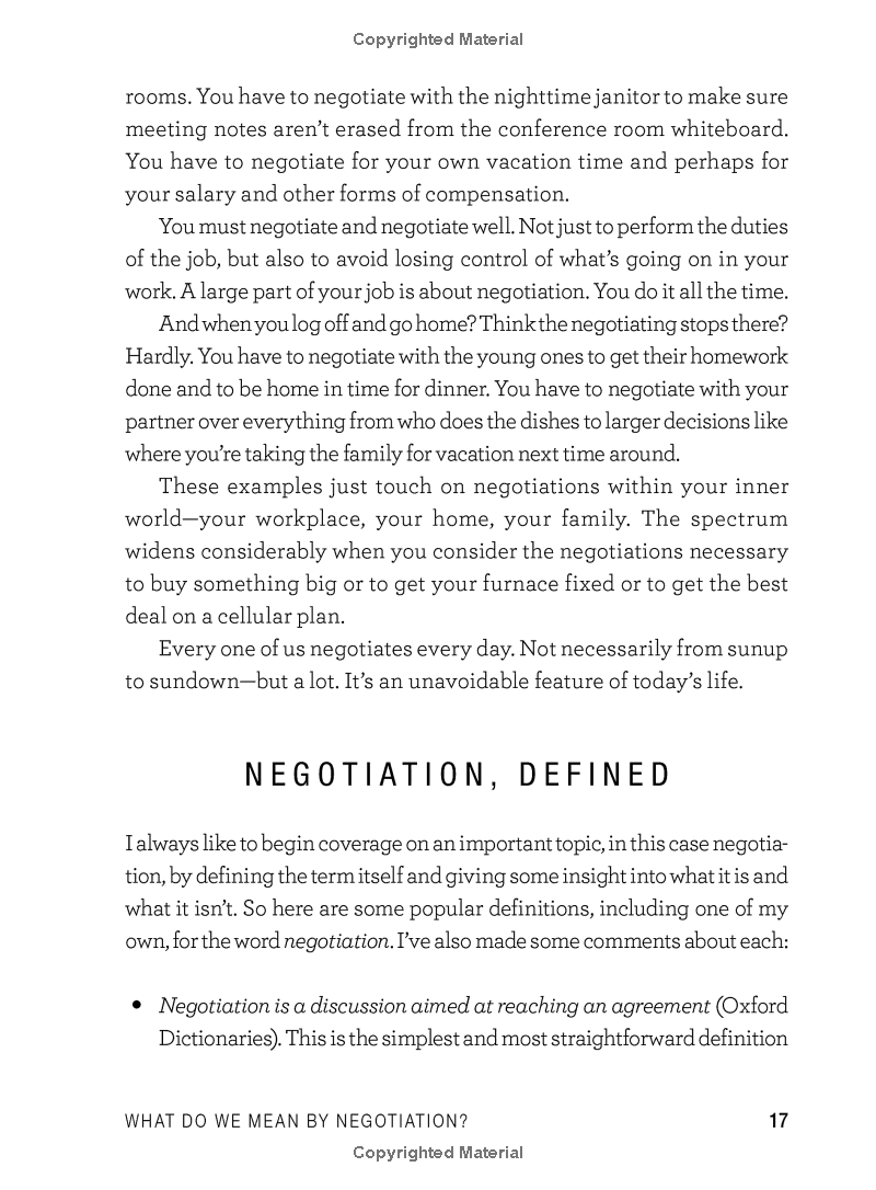 Negotiating 101 : From Planning Your Strategy To Finding A Common Ground, An Essential Guide To The Art Of Negotiating