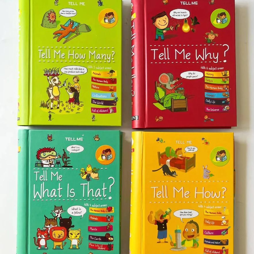 Barron's Tell Me Series - 4 Books + Stickers | Bản Nhập Khẩu