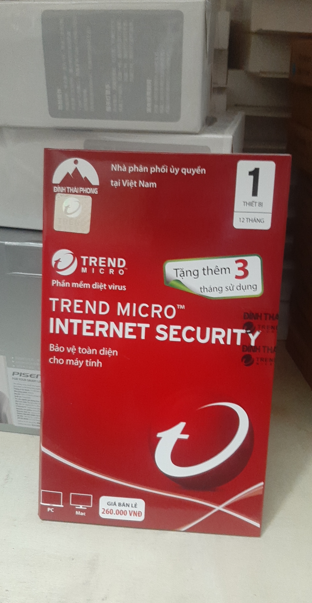 Phần Mềm Diệt Virus Trend Micro Internet Security 1 PC 12 tháng tặng kèm 3 tháng - Hàng Chính Hãng