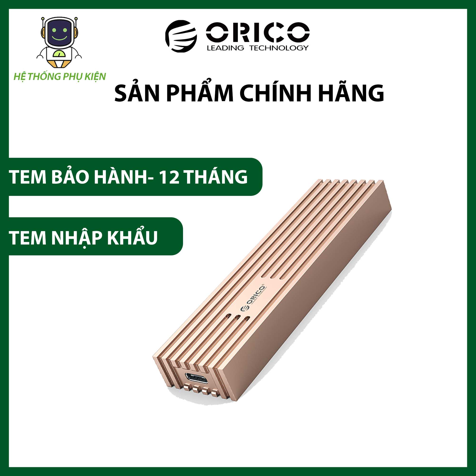 Box Ổ Cứng SSD M2 NVME ORICO- M232C3-G2- HÀNG CHÍNH HÃNG