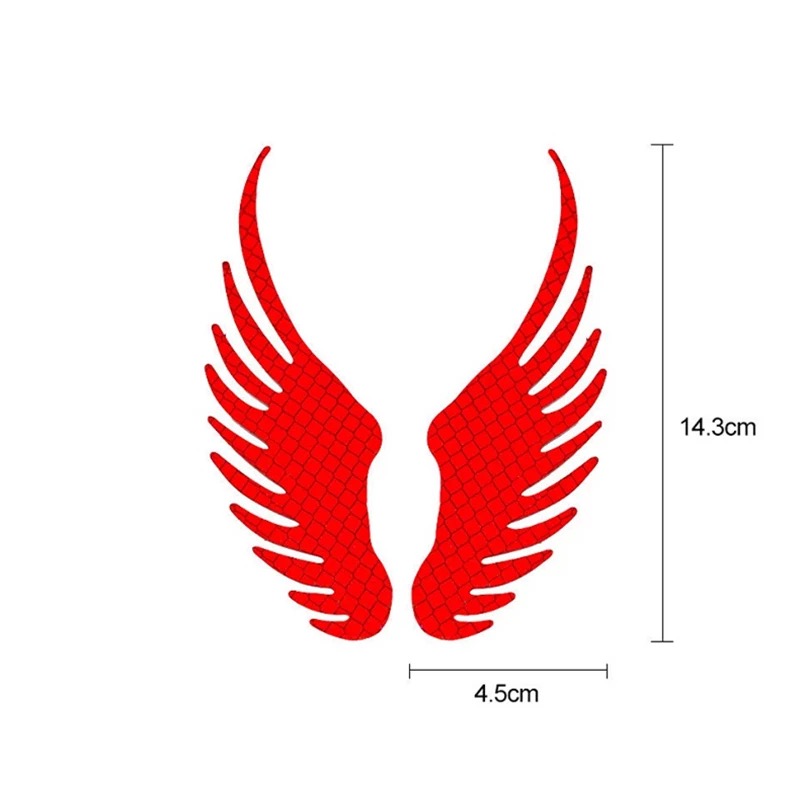 Logo đôi cánh phản quang dán xe ô tô