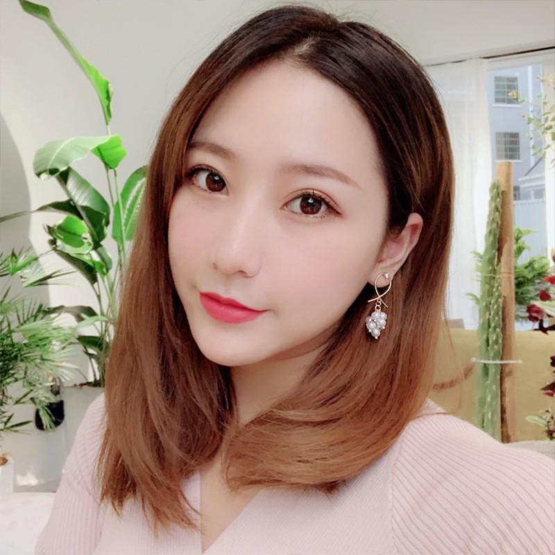 Bông tai bạc S925 hạt ngọc pha lê thanh lịch