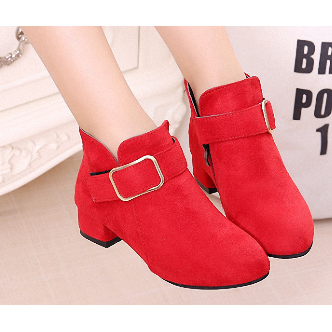  Giày Boot ( cao cấp )  cho bé gái phong cách hàn quốc - BBS07