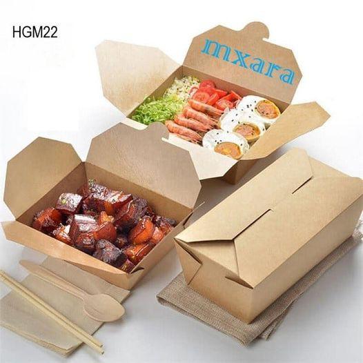 Hộp giấy đựng bún mang vê