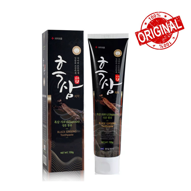 Kem Đánh Răng Hàn Quốc Hắc Sâm Hanil Black Ginseng Toothpaste 150g