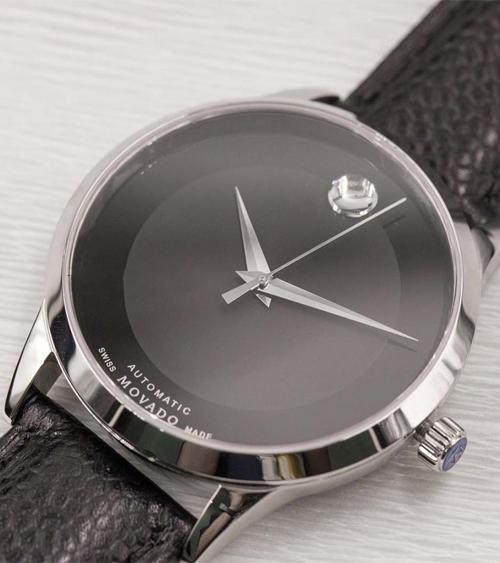 Đồng Hồ Movado 0607122 Nam Dây Da Máy Cơ Kính Sapphire 40mm