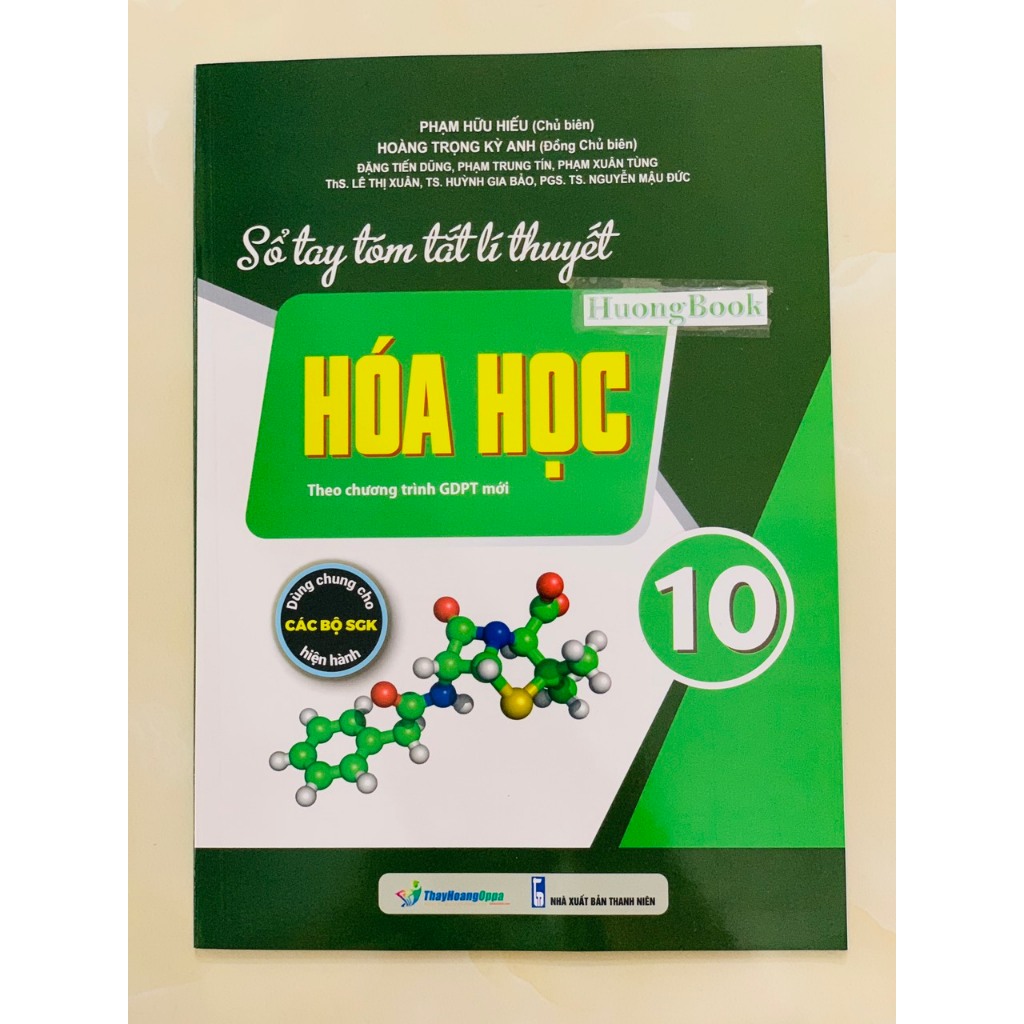 Sách - Sổ Tay Tóm Tắt Lý Thuyết Hoá Học lớp 10 - 2023