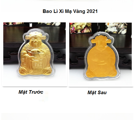 (Tết 2023) Bao lì xì hình con Mèo mạ vàng, Bao lì xì Thần Tài quà tặng phong thủy, Tết Quý Mão-GD617-LiXi-MeoVang