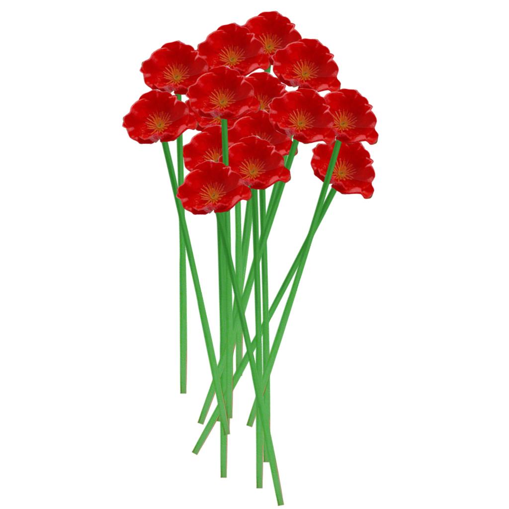 6x Artificial Plant Flower Cherry Blossom Bouquet Home Wedding Decor red