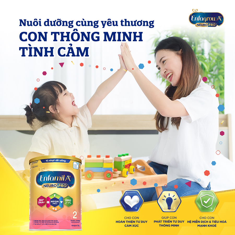 Sữa bột Enfamil A+ NeuroPro 2 với 2’-FL HMO cho trẻ từ 6 –12  tháng tuổi– 1.7kg