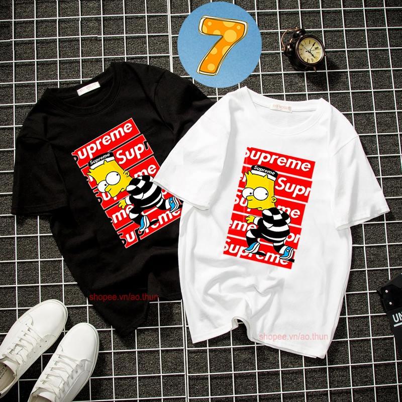 Album 11 - bst áo thun supre unisex cá tính vải dày mịn