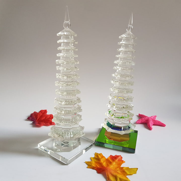 Tháp phong thủy 13 tầng thủy tinh pha lê