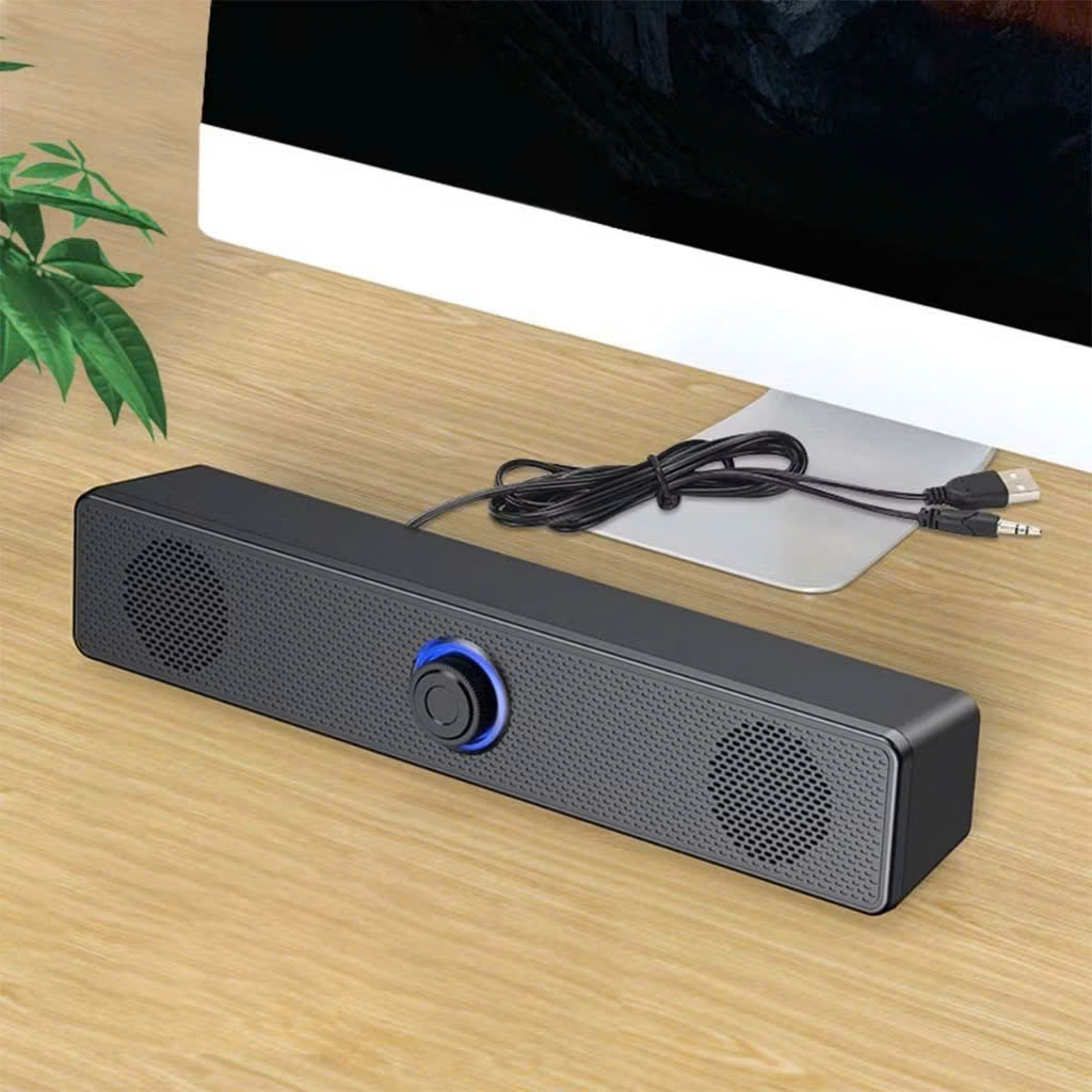 Loa Buletooth Bass siêu mạnh kết nối PC Laptop điện thoại tivi, loa vi tính để bàn E-3511 công suất 6W Usb/ jack 3.5mm – Hàng chính hãng