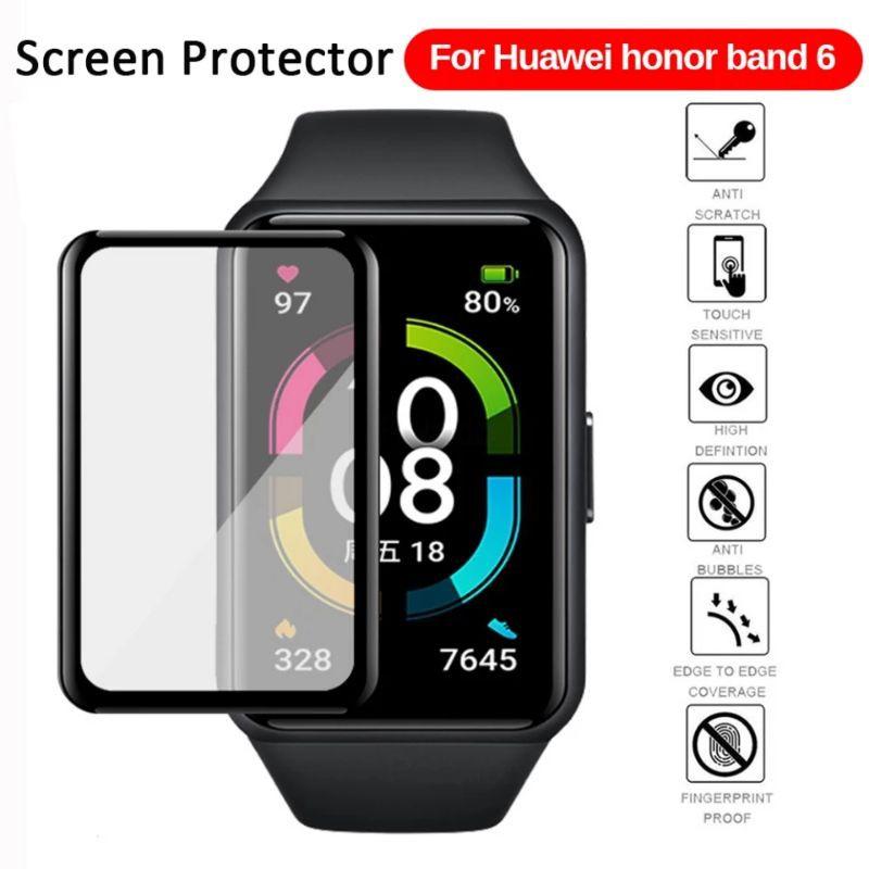 Cường lực màn hình 3D Cạnh Cong Full mặt kính cho Huawei Band 6 / Honor Band 6