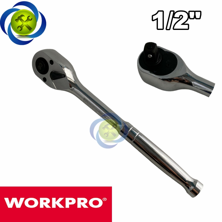 Cần siết tự động 1/2 Workpro WP271006 thép CR-V xi bóng 90 răng