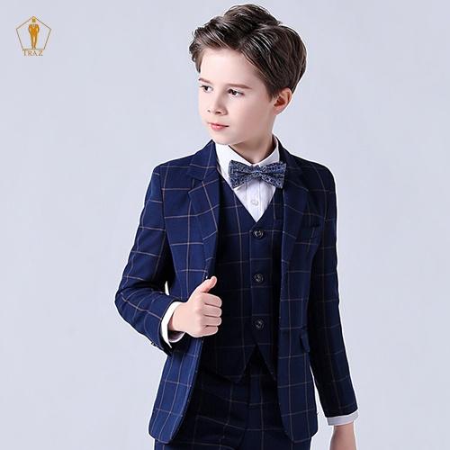 Bộ, Set Vest TRAZ Karo Cho Bé Trai, Trẻ Em, Con NítBé Mập Cao Tăng 1, 2 Size