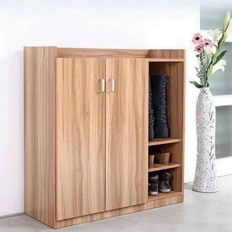 Tủ Để Giày Thông Minh Cao Cấp Gỗ MDF Đa Năng 3 Ngăn Có Hộc Để Đồ, Cánh Tủ Che Bụi ND17