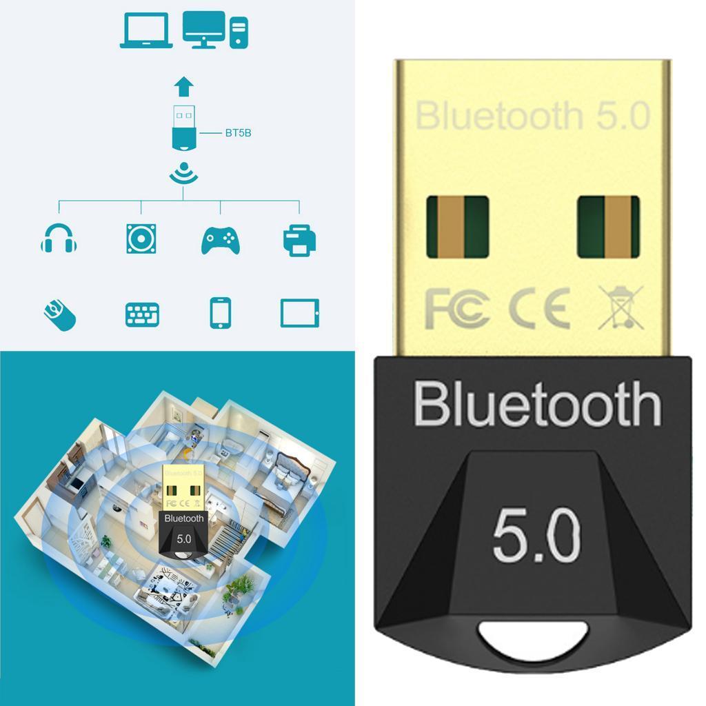 2in1 USB Bluetooth Adapter 5.0 Music Audio Receiver Wireless Adapter