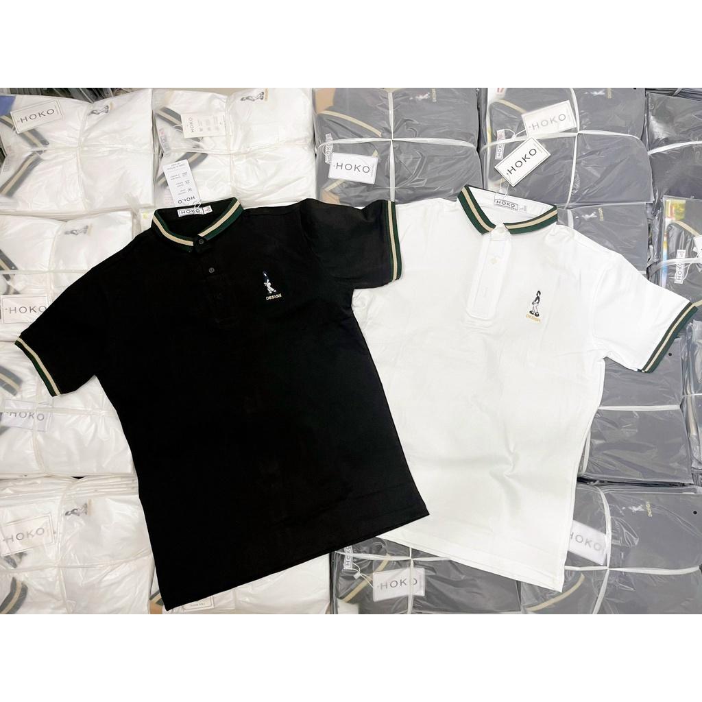 Áo thun Nam Phối Cổ Viền Cực Đẹp Fashion Eking Clothing x HOKO, Vải Cotton co giãn - Thấm Hút Tốt, Năng Động Trẻ Trung