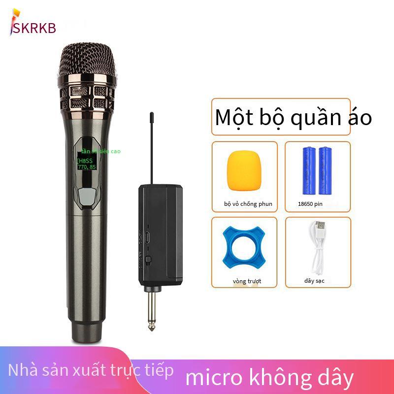 Đặc biệt VHF karaoke gia đình một cho hai micrô âm thanh ngoài trời sân khấu vuông KTV phát sóng trực tiếp với hàng hóa micrô không dây