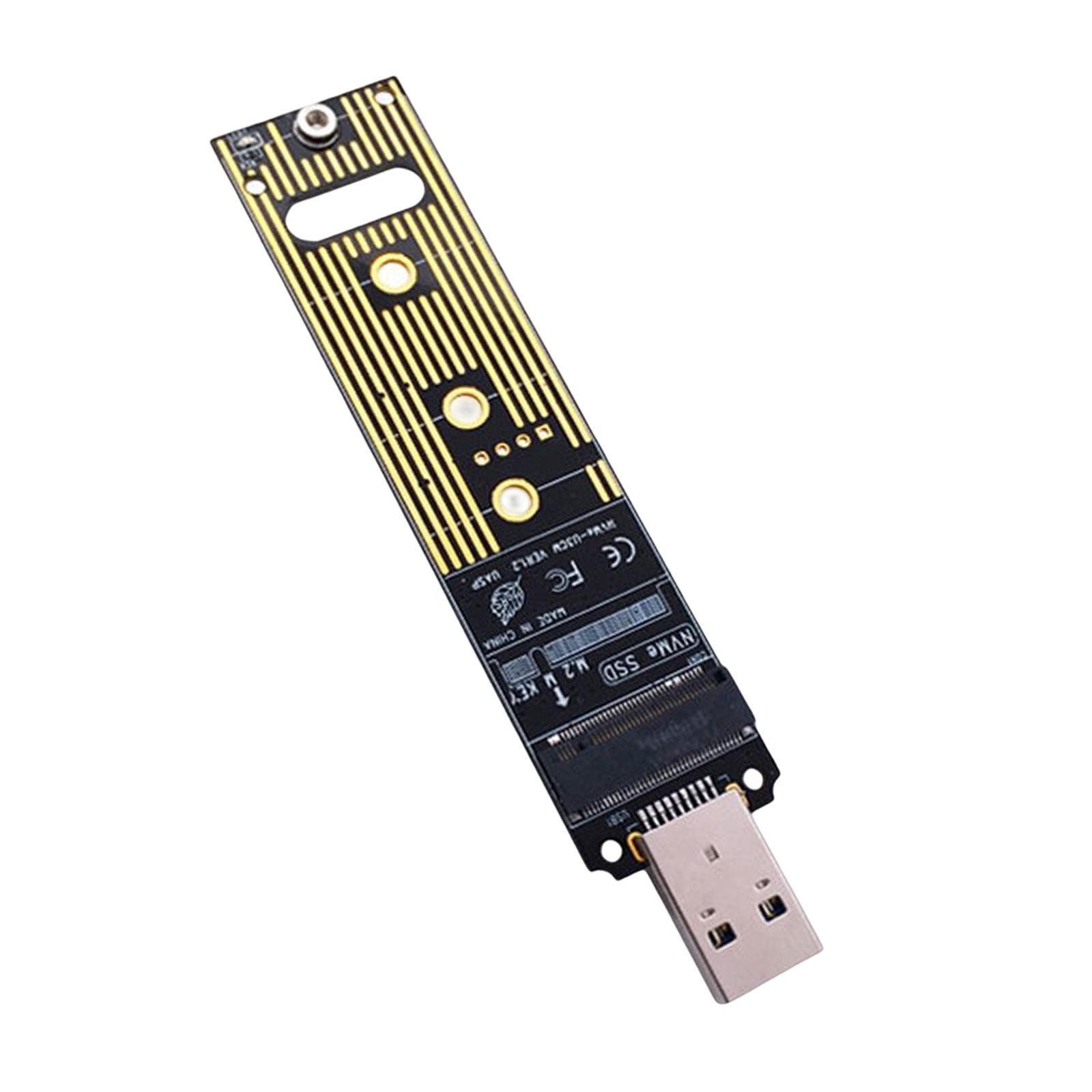 M.2 SSD to USB 3.1 Adapter External Solid State Drive Adapter Parts 10Gbps