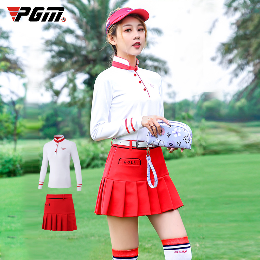 Áo dài tay golf nữ chính hãng PGM - YF160 - Mẫu áo dài tay nữ thiết kế độc đáo