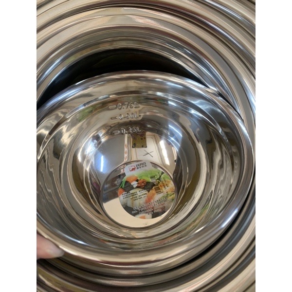 Combo 7 thao, thố trộn inox có vạch siêu dày