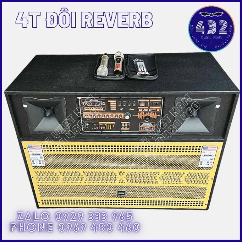 LOA KARAOKE KÉO 4 TẤC ĐÔI COIL 75 ĐẦY ĐỦ PHỤ KIỆN MICRO KIM LOẠI