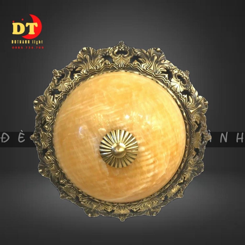 Đèn ốp trần bằng đồng đá cao cấp phong cách bắc âu HTLQ OTD