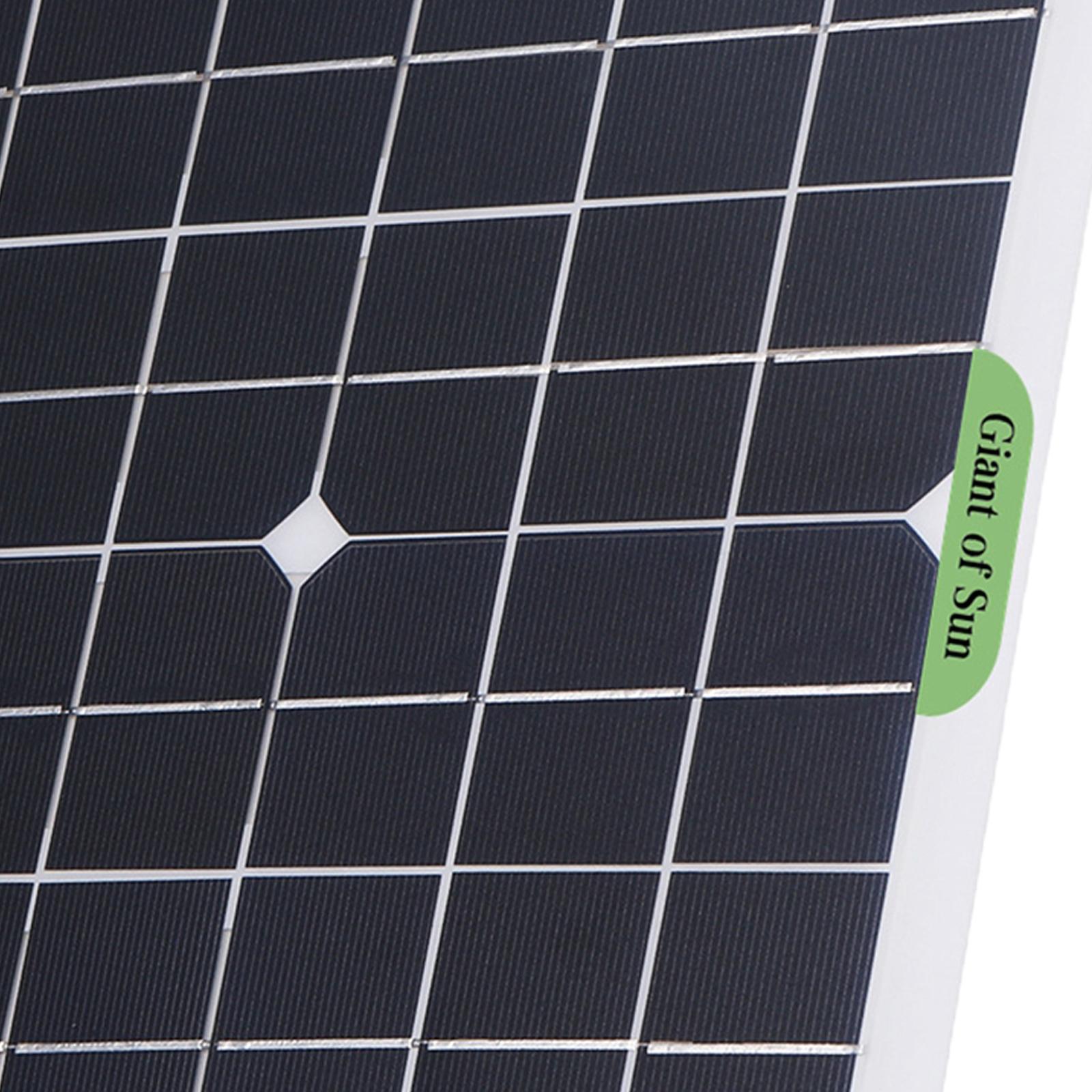 20W Solar Panel Kit Motorcycle Car Battery Camping Solar Charge Camera 18V