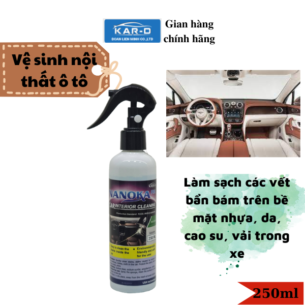 Combo 3 sản phẩm Tẩy ố Kính, Vệ sinh nội thất ô tô, Làm bóng lốp ô tô 250ml [Hàng chính hãng]