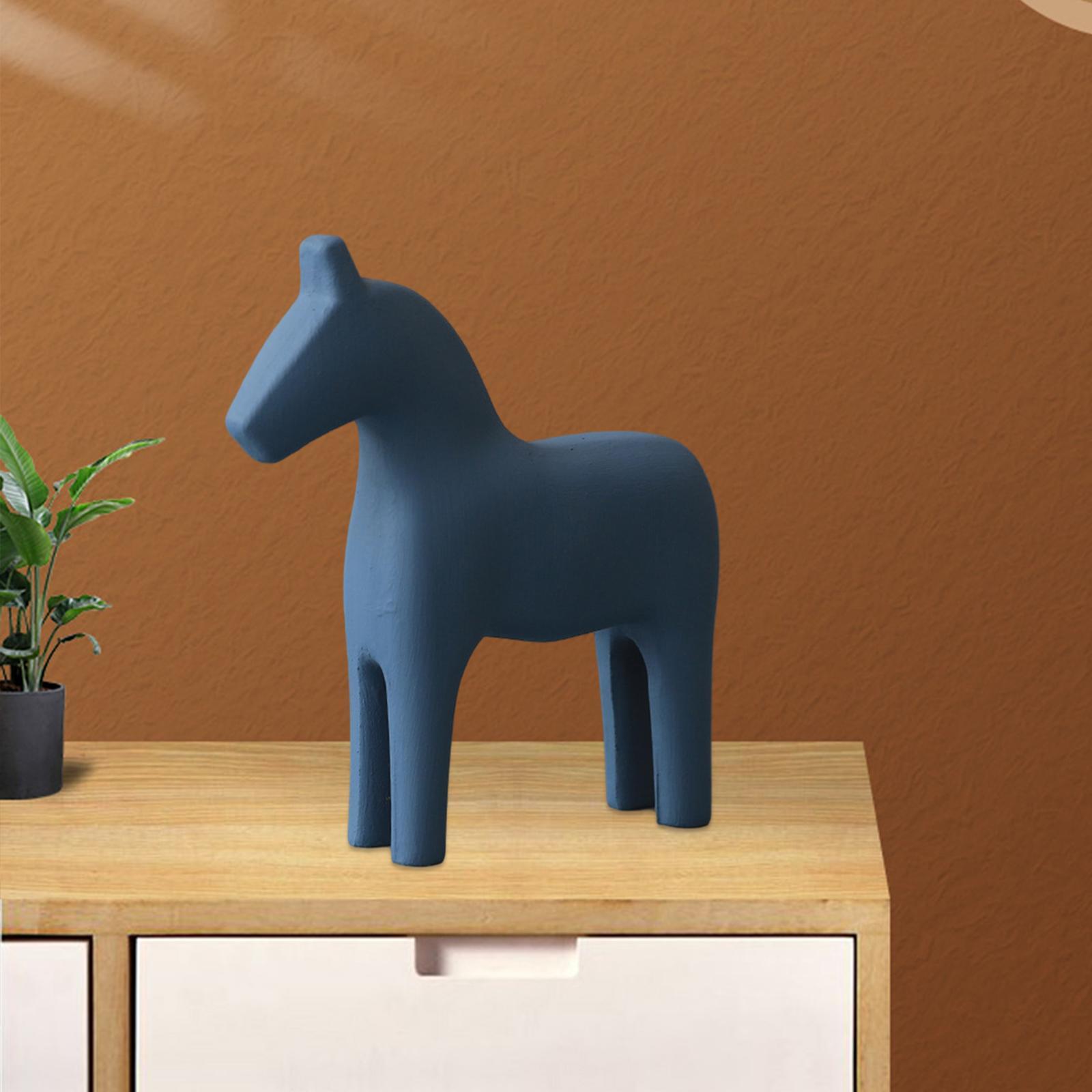 Statue Sculpture for Desktop Decoration Blue