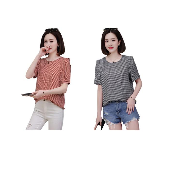Áo caro dành cho bạn nữ xinh xắn  - tnt1