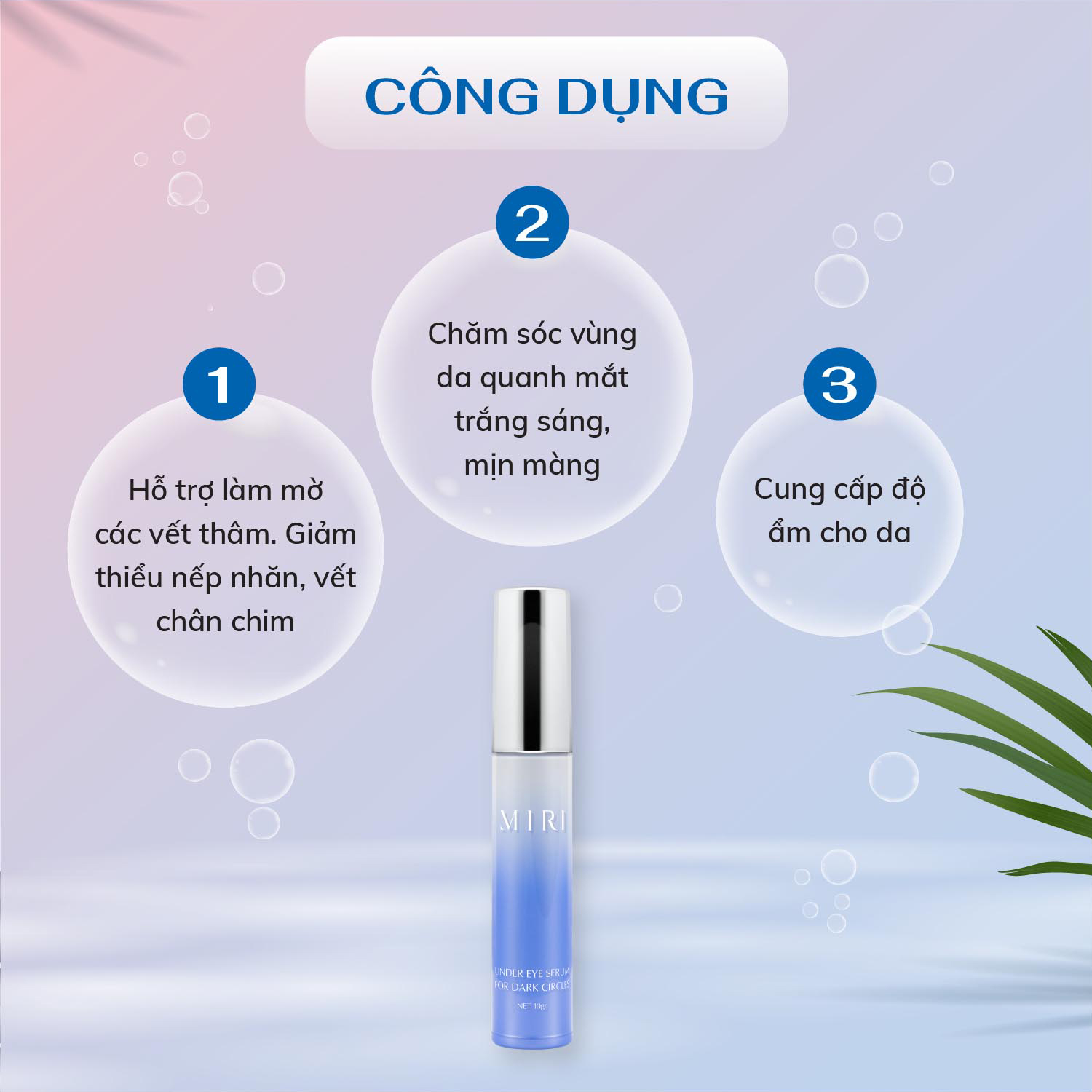 Serum dành cho da bị thâm quầng mắt MIRI 10gr