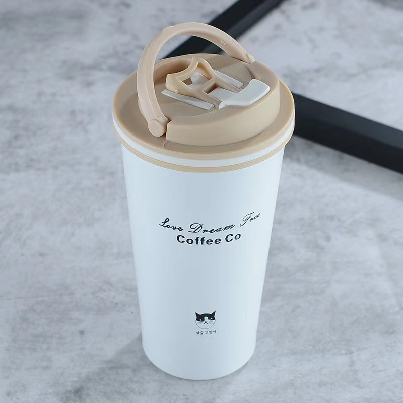Cốc giữ nhiệt nóng lạnh 500ml, ly giữ nhiệt nóng lạnh 500ml hàng xuất Hàn