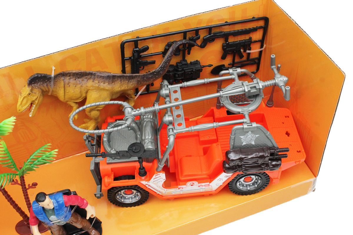 Bộ Đồ Chơi Trung Tâm Nghiên Cứu Khủng Long - Xe Jeep - Vecto DN7743A