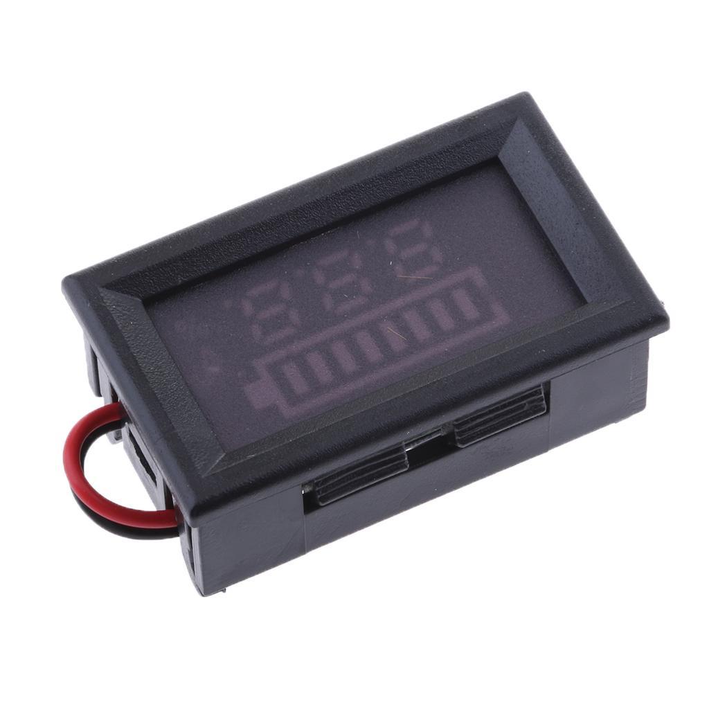 2x LCD Voltage Indicator Digital Voltmeter Acid Battery Capacity 60V
