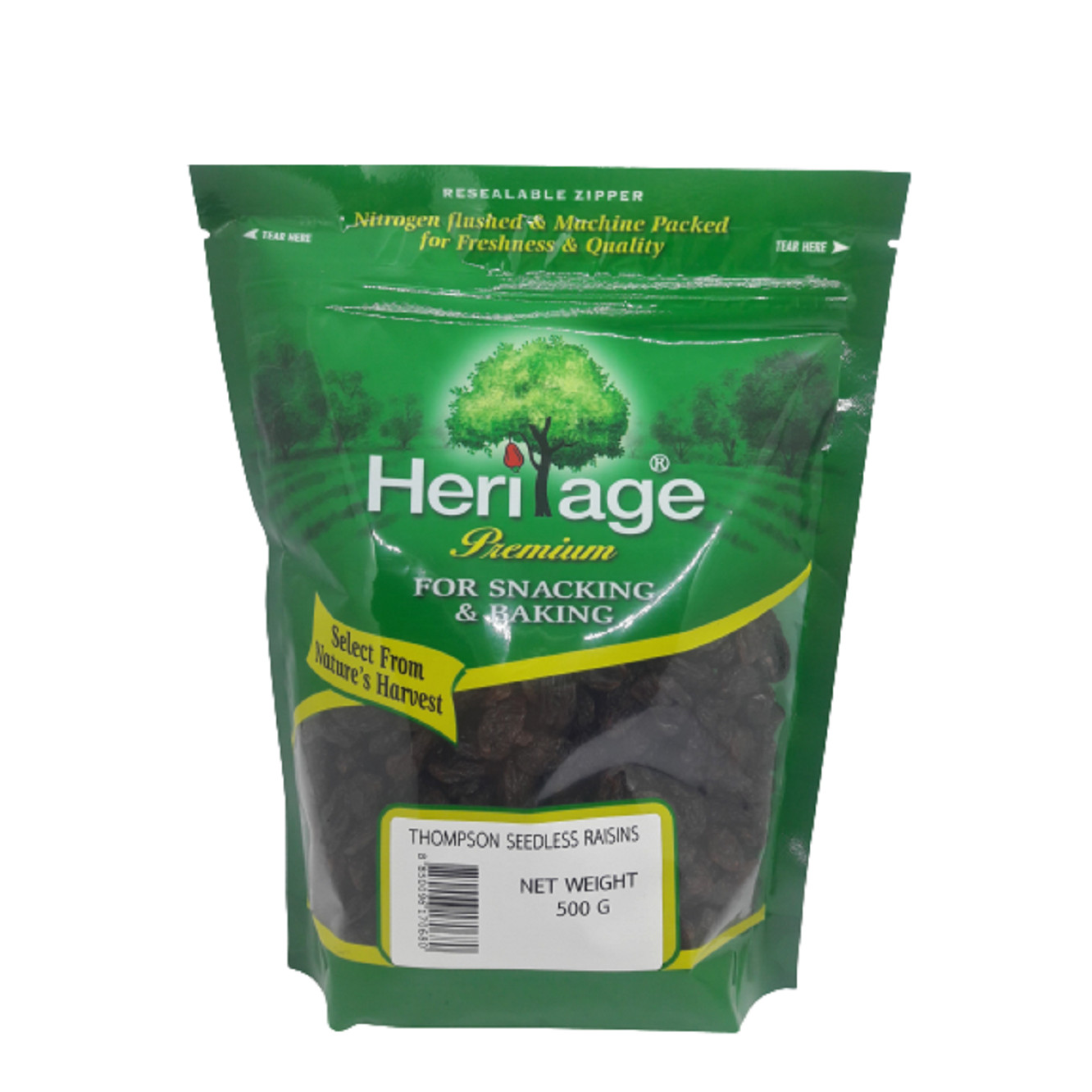 Nho Thomson khô không hạt loại 1,  size lớn Heritage chính hãng , hủ 300g,gói 500g, 1kg - THOMPSON SEEDLESS RAISINS