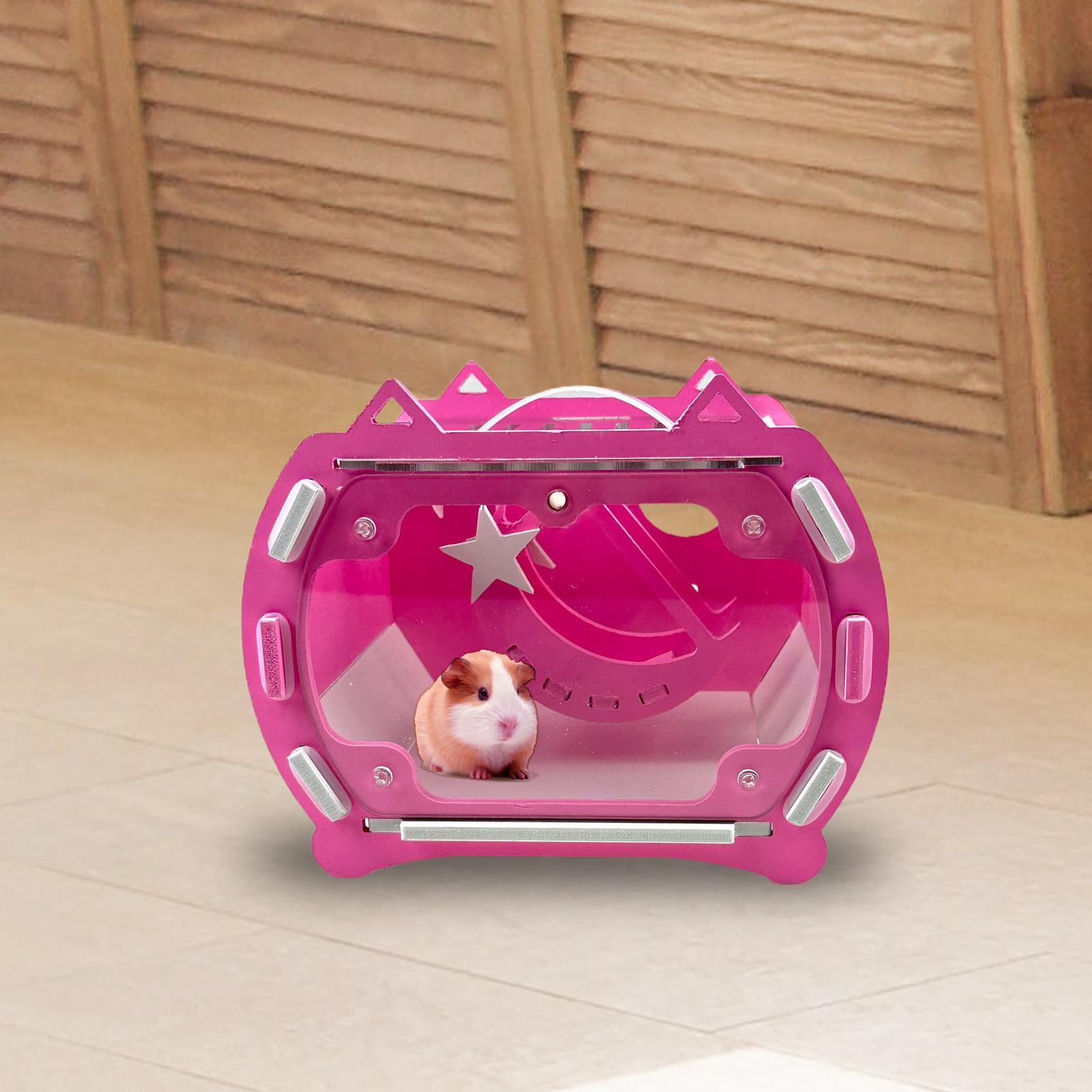 Hamster Carrier Cage, Pet Travel Carrier, Travel Cage Pouch Hamster Carry Case, Pet Cage for Small Animals Bunny Squirrel Chinchillas Traveling
