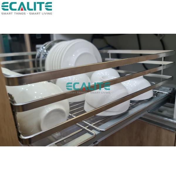 Kệ xoong nồi tủ dưới Pull-out Ecalite EL-EP7003B - Hàng Chính Hãng