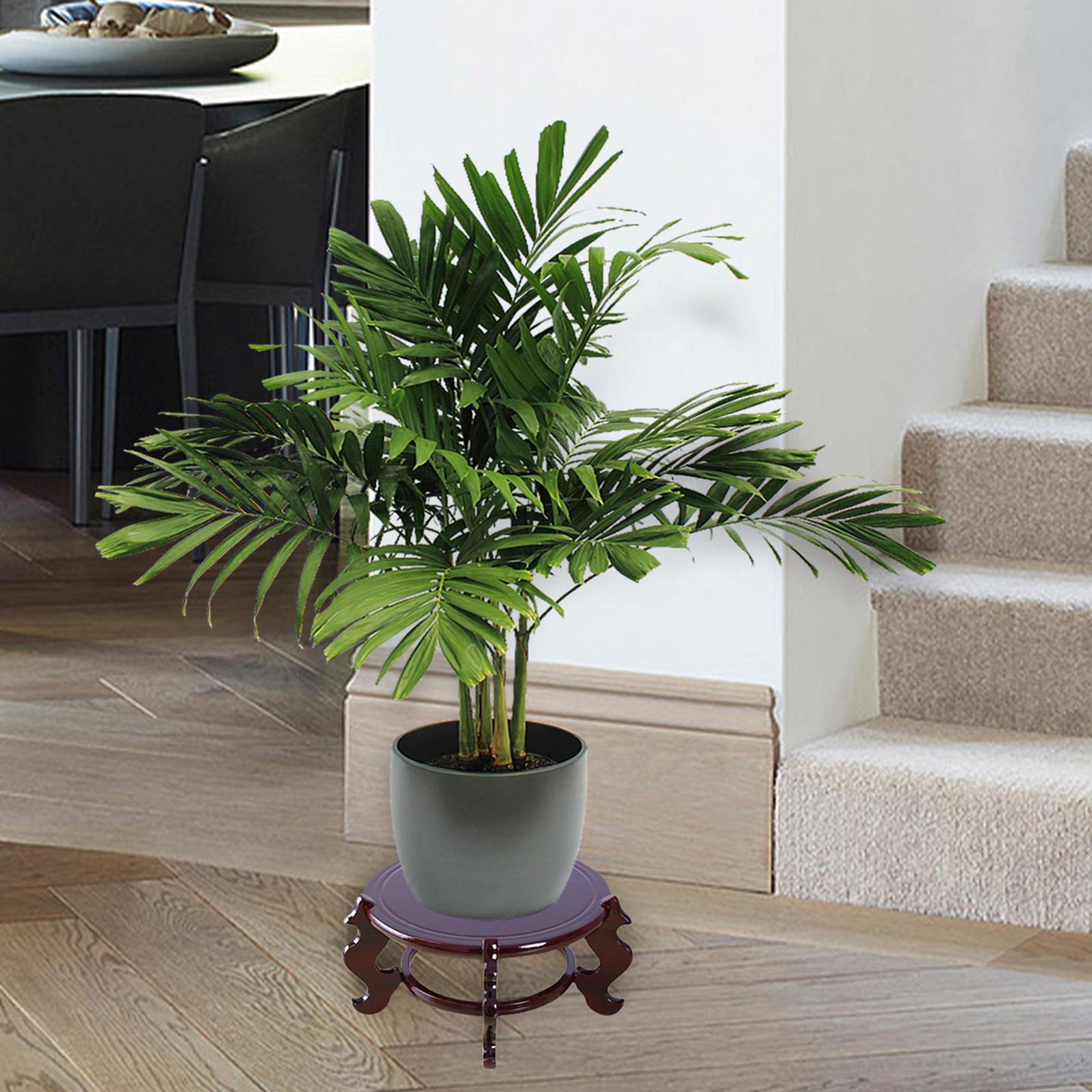 Potted Plant Stand Wooden Flower Pot Holder Floor Dish Decorative Flower Pot Holder